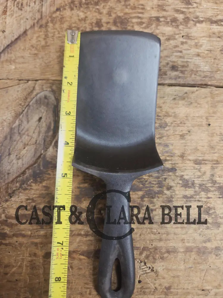 Custom made small Birmingham S&R Cast Iron Skillet Spatula. Reclaimed from a #3 BSR Red Mountain cast iron skillet.