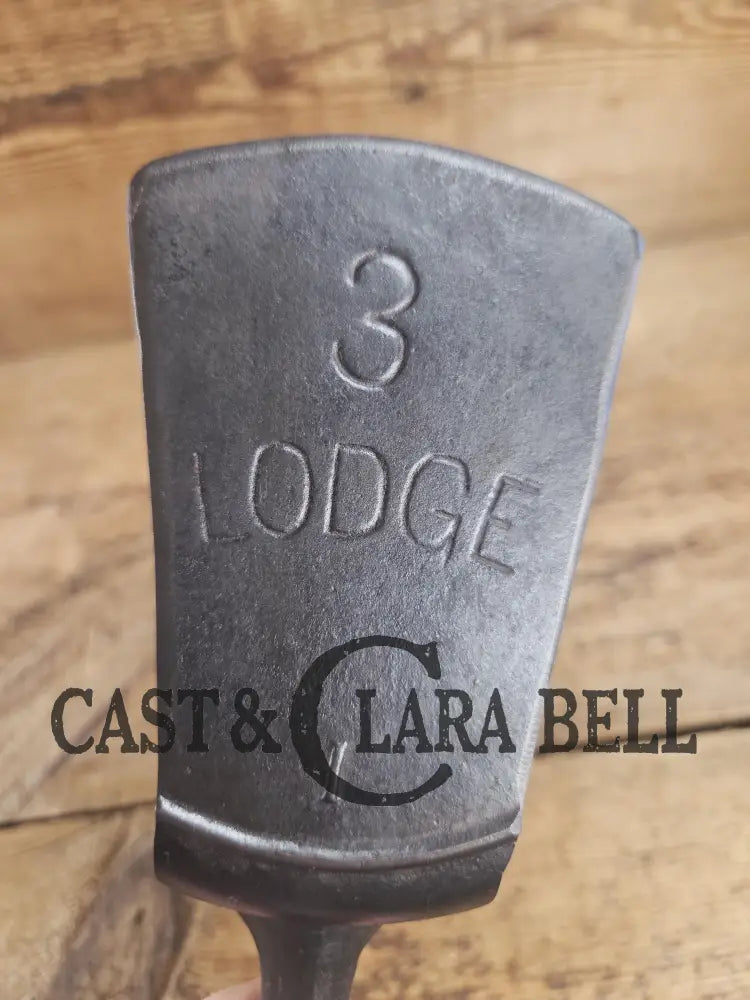 Custom made small Lodge Arc Logo Cast Iron Skillet Spatula. Reclaimed from a early 1900βs Lodge Arc cast iron skillet.