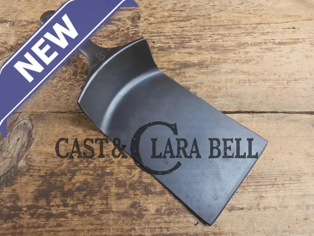 Custom made Wagner Cast Iron Skillet Spatula. Reclaimed 1920’s Era #8 unmarked Wagner cast iron skillet. Great gift!