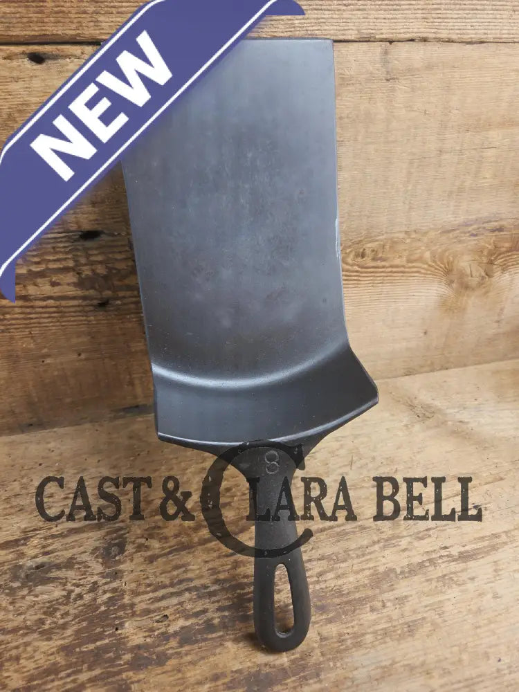 Custom made Wagner Cast Iron Skillet Spatula. Reclaimed 1920’s Era #8 unmarked Wagner cast iron skillet. Great gift!