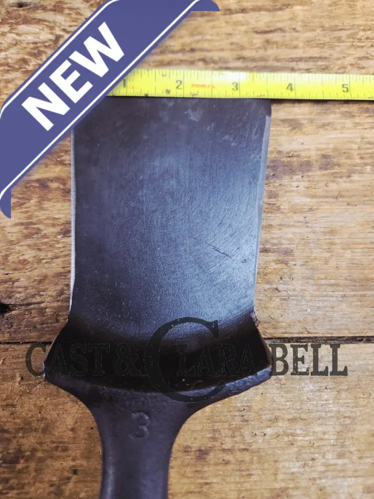 Custom made Wagner Ware Cast Iron Skillet Spatula. Reclaimed 1920’s Era #1053 WagnerWare cast iron egg skillet. Great