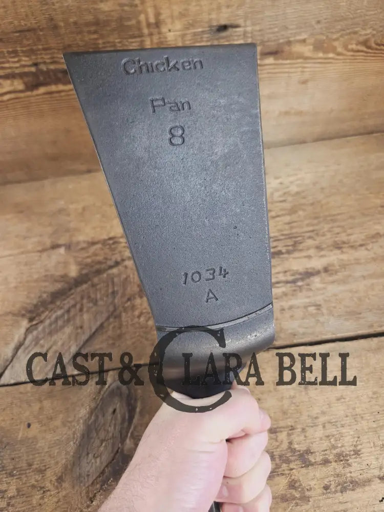 Custom one of a kind Repurposed Spatula. Made from 1940’s Era Griswold Iron Mountain #8 Chicken Fryer. Awesome for the