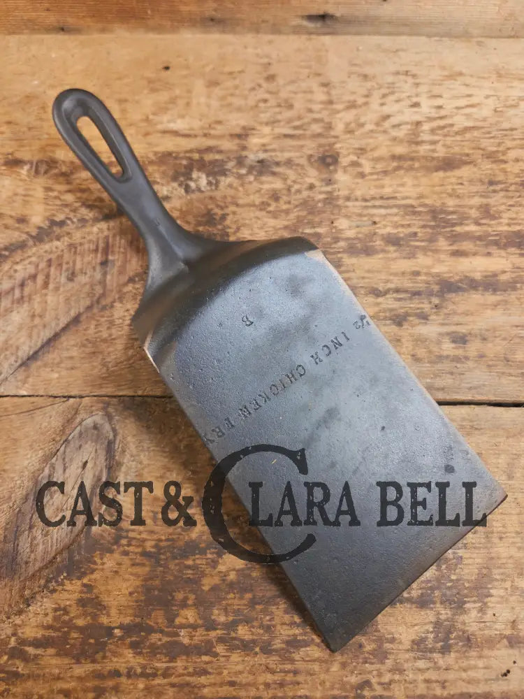Custom one of a kind Repurposed Spatula. Made from 1940’s Era Wagner #8 DEEP Chicken Fryer. Awesome for the home