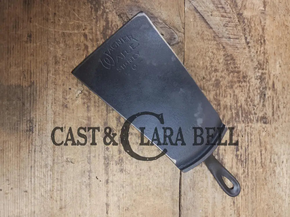 Custom one of a kind Repurposed Spatula. Made from 1940’s Era Wagner Ware Sidney #9 round handled griddle! Awesome for