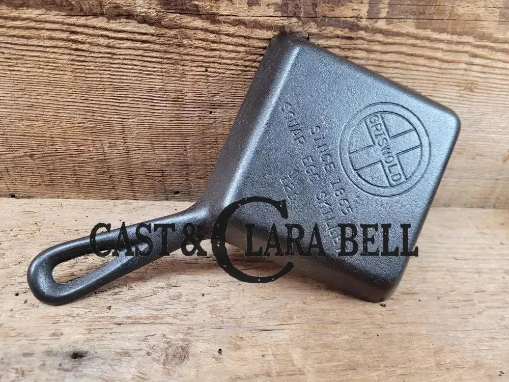 Customer Favorite! Adorable and handy for the kitchen Griswold 129 Square Egg skillet for one. A GREAT gift! Skillet