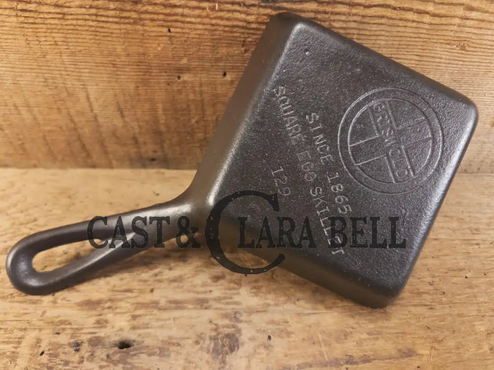 Customer Favorite! Adorable and handy for the kitchen Griswold 129 Square Egg skillet for one. A GREAT gift! Skillet