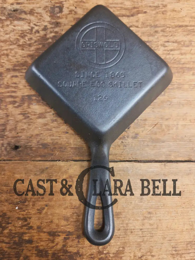 Customer Favorite! Adorable and handy for the kitchen Griswold 129 Square Egg skillet for one. A GREAT gift! Skillet