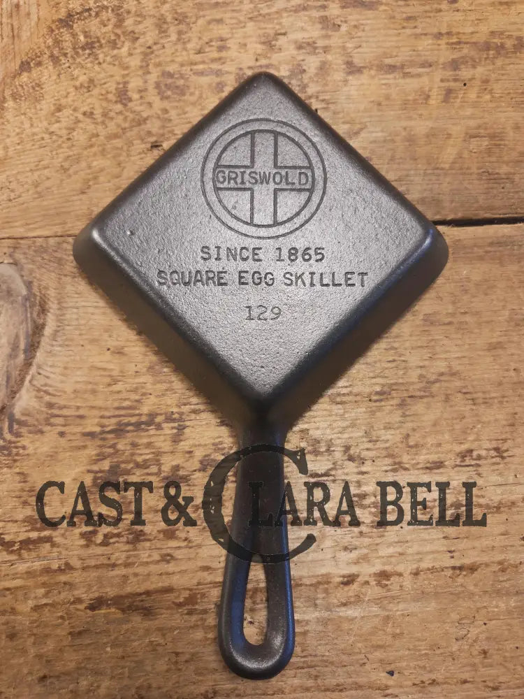 Customer Favorite! Adorable and handy for the kitchen Griswold 129 Square Egg skillet for one. A GREAT gift! Skillet