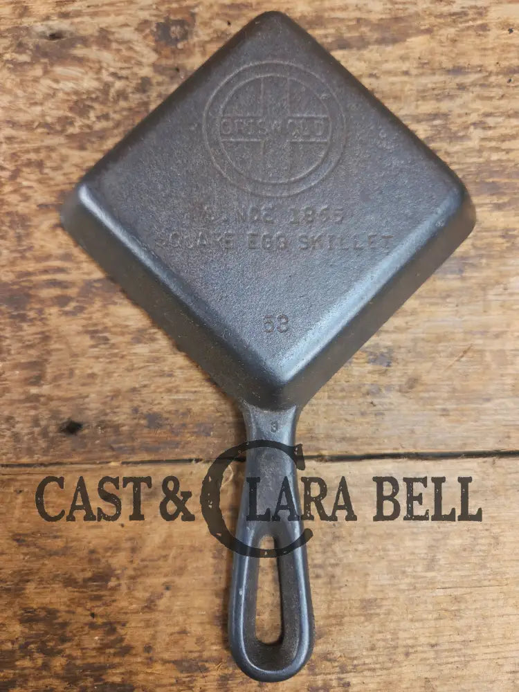 Customer Favorite! Adorable and handy for the kitchen Griswold 53 Square Egg skillet for one. A GREAT gift! Skillet