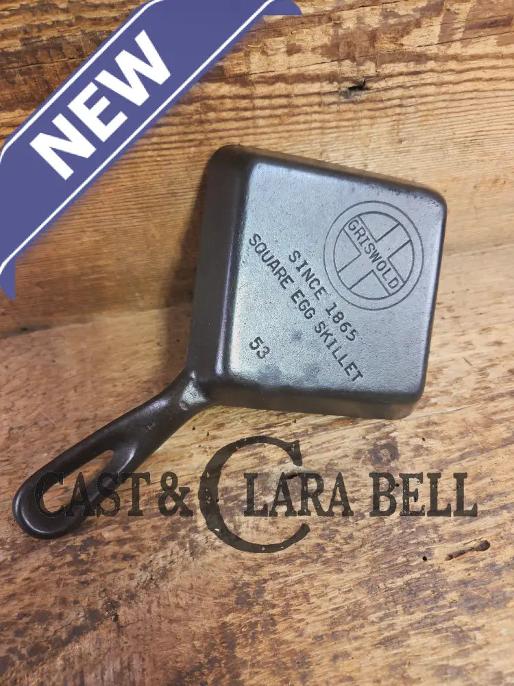 Customer Favorite! Adorable and handy for the kitchen Griswold 53 Square Egg skillet for one. A GREAT gift! Skillet