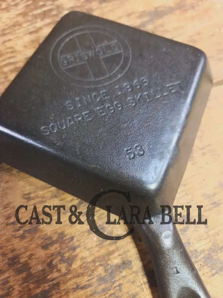 Customer Favorite! Adorable and handy for the kitchen Griswold 53 Square Egg skillet for one. A GREAT gift! Skillet