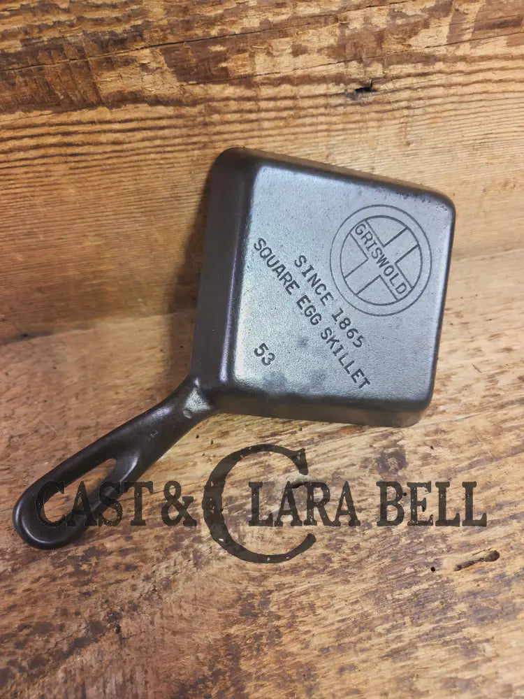 Customer Favorite! Adorable and handy for the kitchen Griswold 53 Square Egg skillet for one. A GREAT gift! Skillet