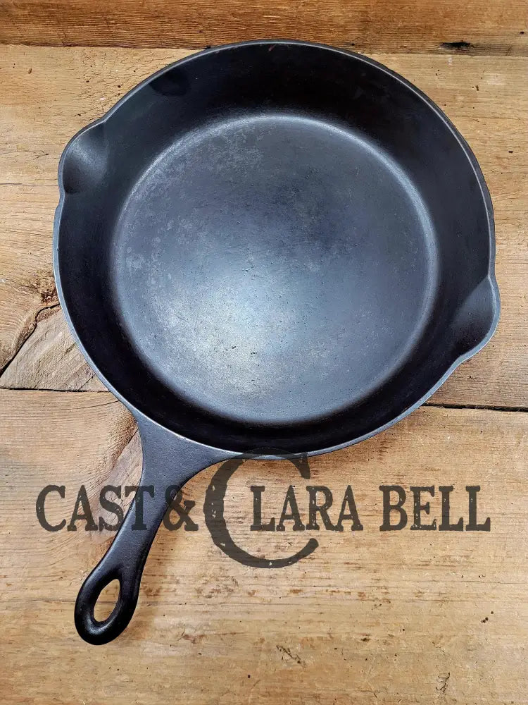 Daily Workhorse! 1920’S Griswold Made Puritan No. 9 Cast Iron Skillet W Heat Ring. Sc24 Skillet