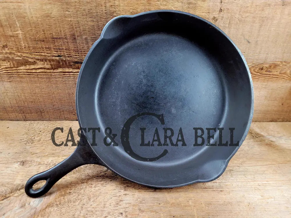 Daily Workhorse! 1920’S Griswold Made Puritan No. 9 Cast Iron Skillet W Heat Ring. Sc24 Skillet