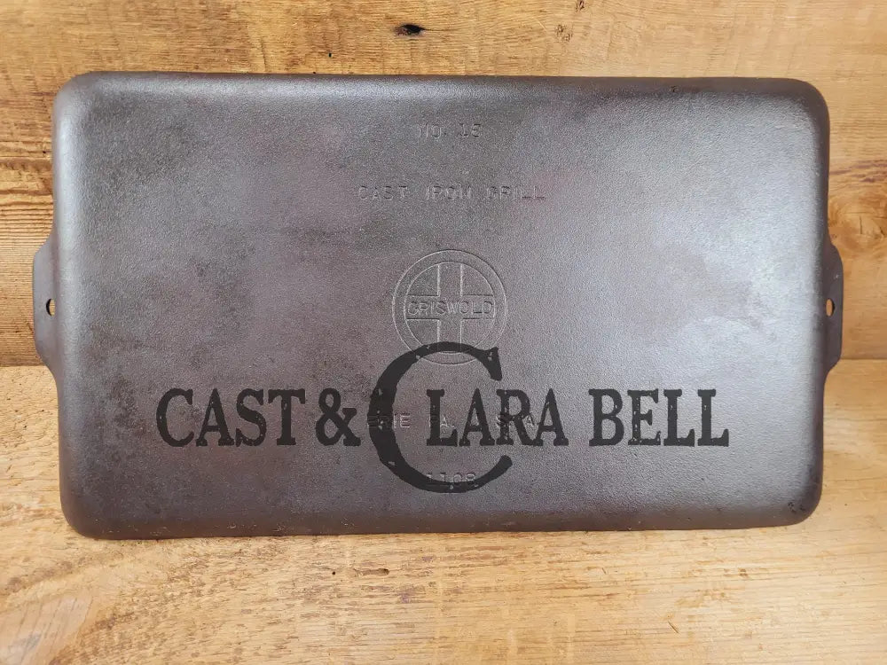 Donβt Miss This If You Love Griswold Cast Iron. The Hard To Find βCookie Sheetβ Grill Pan. P/N 1103