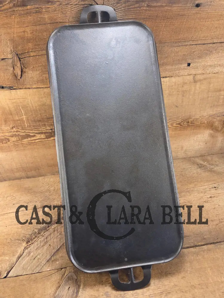 Early 1900βs ERIE #8 Griddle (approx 8.5ββ 19ββ) 745A. Second series of a very early Griswold model. Wonderful hard to