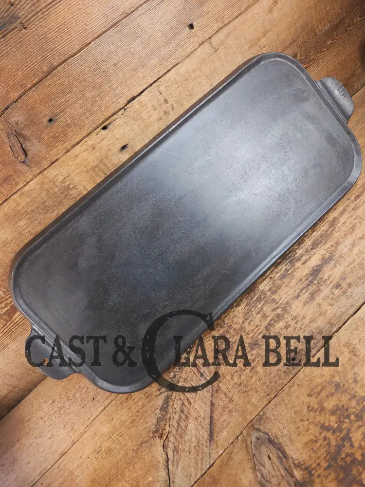 Early 1900โs hard to find Griswold Long Griddle with Slant Block Logo ERIE 745. Perfect for everyday use pancakes and