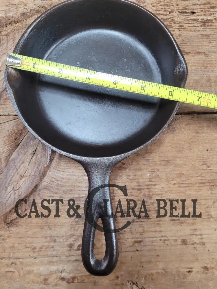Early 1900βS Lodge #3 Cast Iron Egg Skillet With 3 Notch Heat Ring