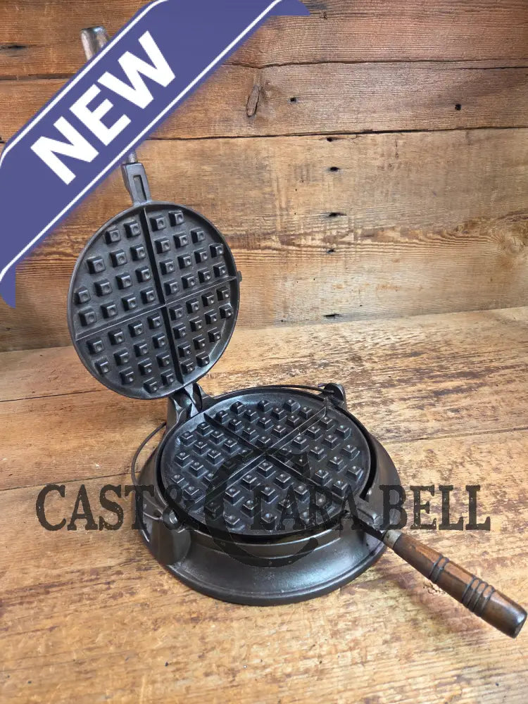 EARLY 1900’s Wagner MFG Co Patent 1899 No. 8 (8&9) Waffle Iron with Short Base! Just Gorgeous! Waffle Iron