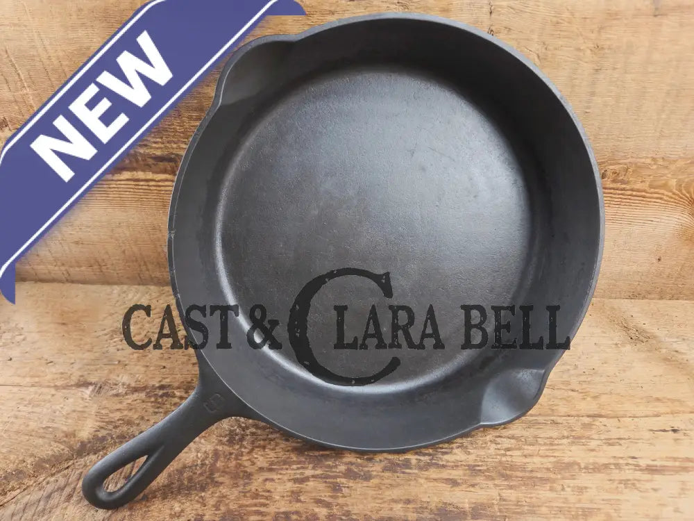 Early 1910βs Griswold #9 Cast Iron Skillet Large Block Slant Logo βErie,β 710H Skillet