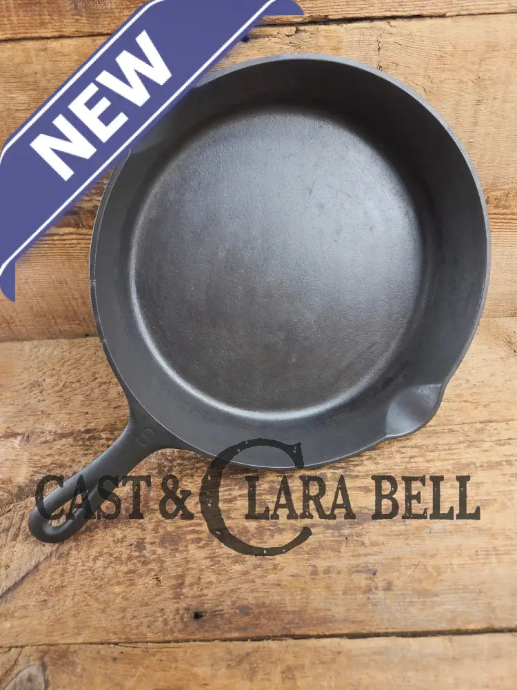 Early 1910βs Griswold #9 Cast Iron Skillet Large Block Slant Logo βErie,β 710H Skillet