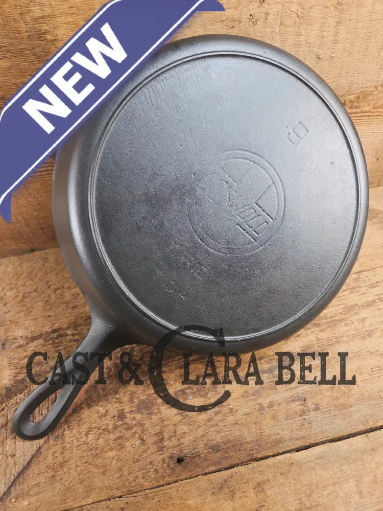 Early 1910βs Griswold #9 Cast Iron Skillet Large Block Slant Logo βErie,β 710H Skillet