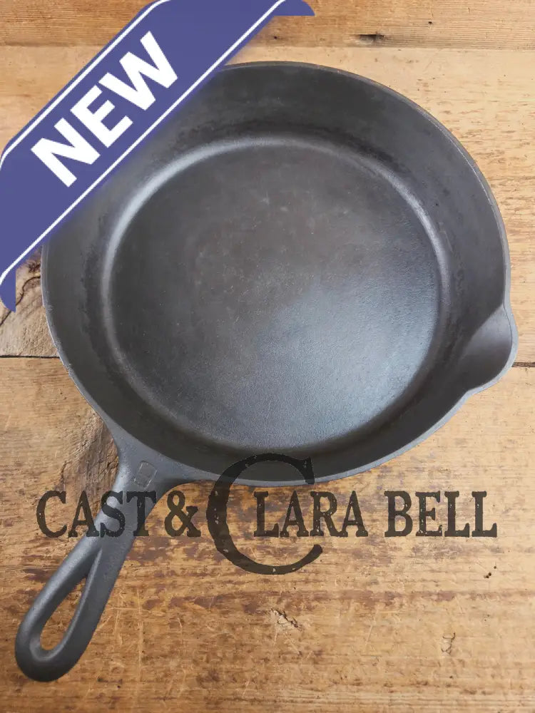 Early 1910βs Griswold #9 Cast Iron Skillet Large Block Slant Logo βErie,β 710H Skillet