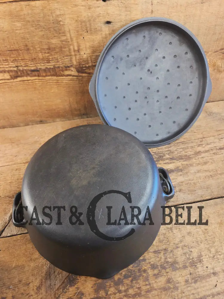 Early Birmingham Stove & Range (BSR) Red Mountain Series #8B Dutch oven with hand scribed numbers! Dutch Ovens Trivets