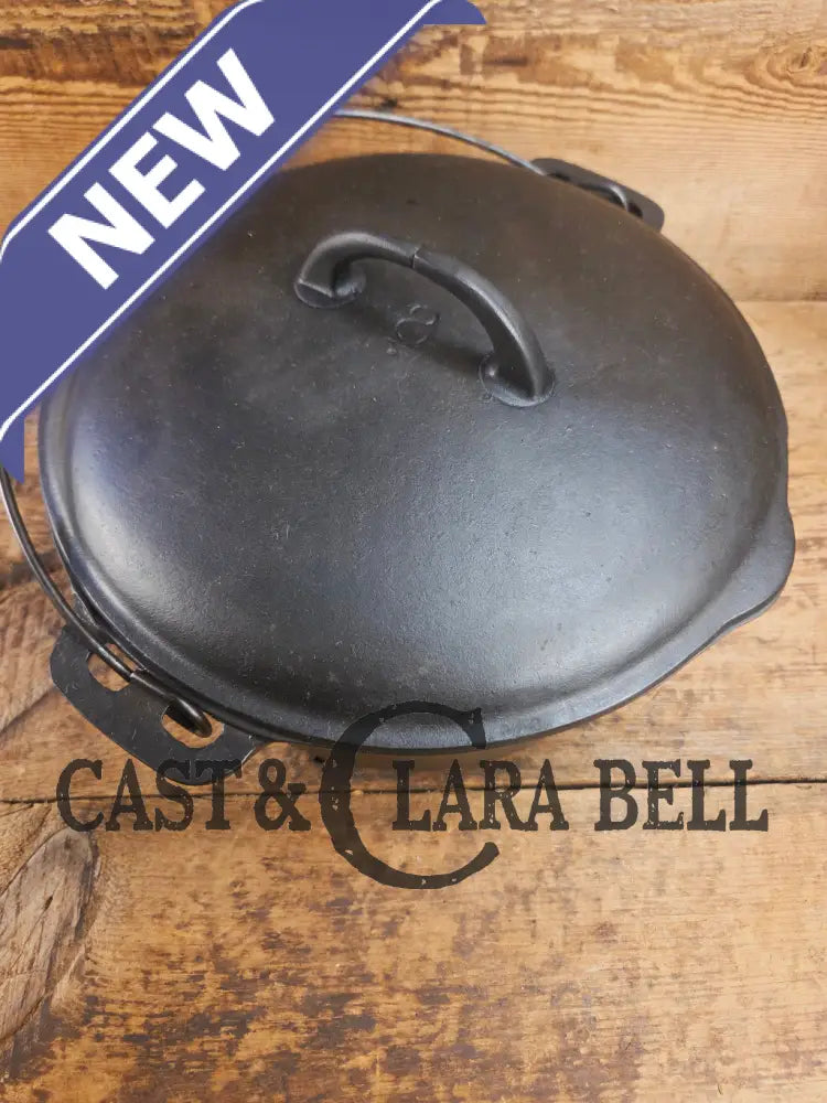 Early Birmingham Stove & Range (BSR) Red Mountain Series #8C Dutch oven with hand scribed numbers Dutch Ovens Trivets &