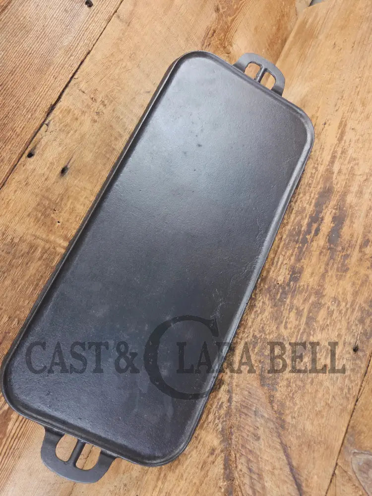 Early 1900βs hard to find Griswold Long Griddle with Slant Block Logo ERIE 745. Perfect for everyday use pancakes and