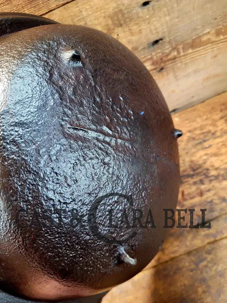 Hard To Find! Mid 1800βS Antique Gate-Marked Wide Rim Cast Iron Spider Pot Skillet! Used On