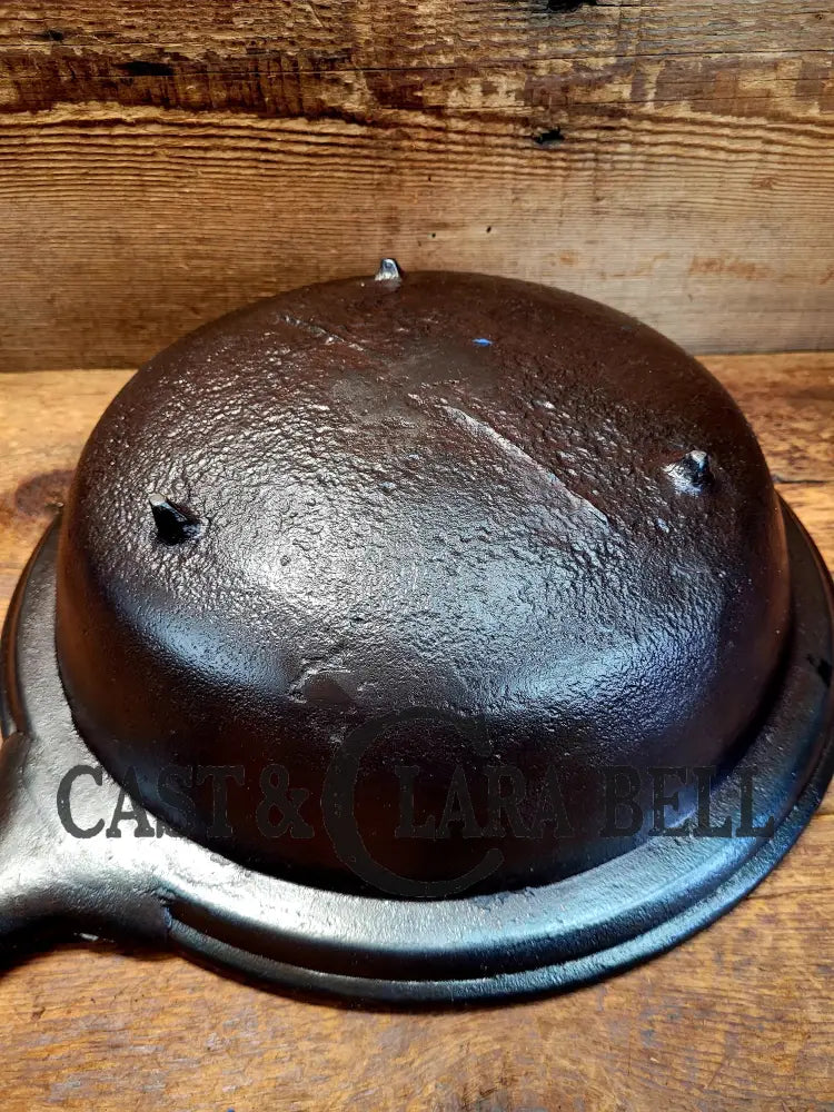 Hard To Find! Mid 1800βS Antique Gate-Marked Wide Rim Cast Iron Spider Pot Skillet! Used On