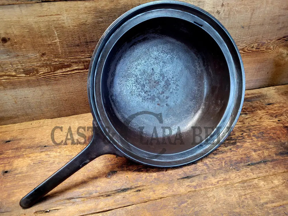 Hard To Find! Mid 1800’S Antique Gate-Marked Wide Rim Cast Iron Spider Pot Skillet! Used On