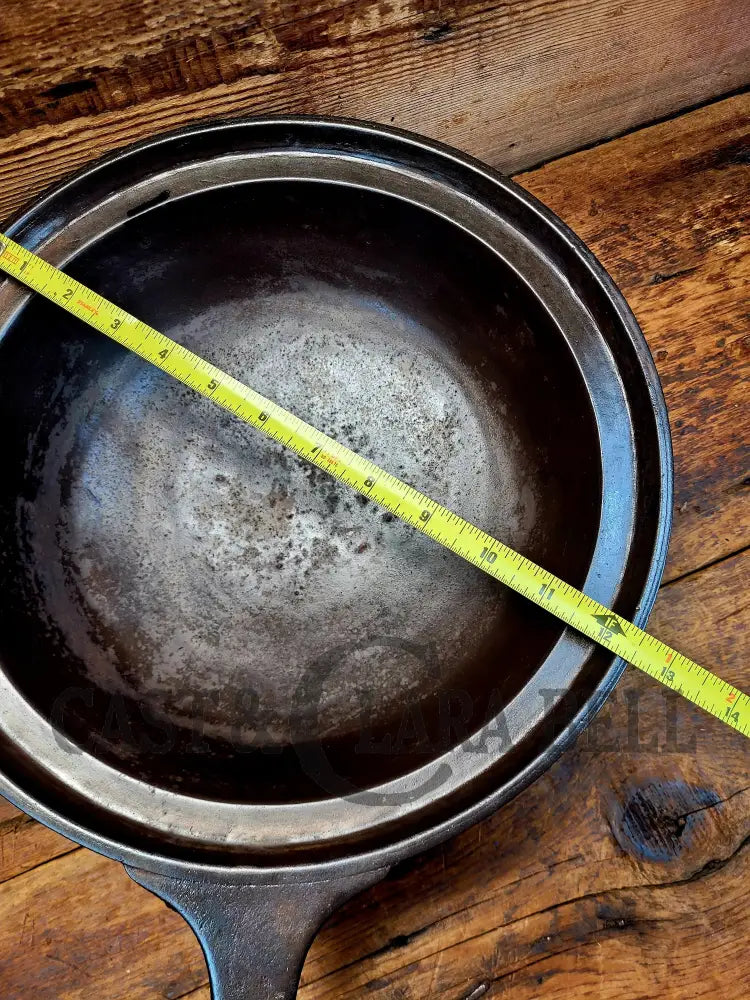 Hard To Find! Mid 1800βS Antique Gate-Marked Wide Rim Cast Iron Spider Pot Skillet! Used On