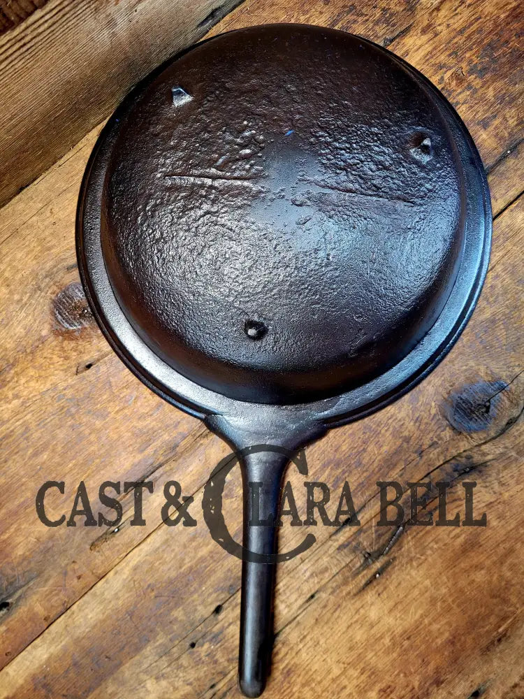 Hard To Find! Mid 1800βS Antique Gate-Marked Wide Rim Cast Iron Spider Pot Skillet! Used On