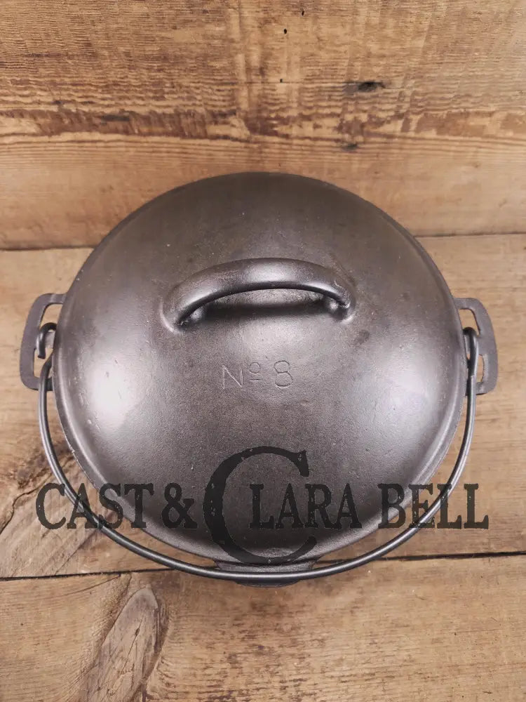Early to Mid 1900’s Foster Stove Company (Ohio) #8 Cast Iron Dutch Oven. High Dome lid beautiful piece! Dutch Ovens