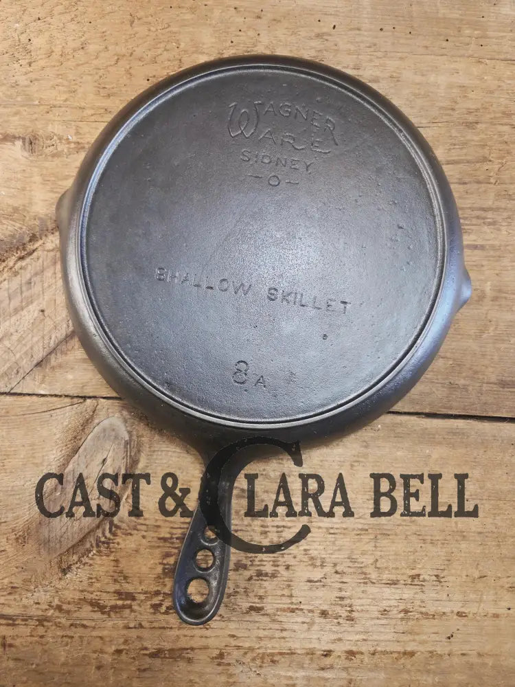 Elegant and hard to source! 1920-30’s WagnerWare #8 Shallow Skillet 1098. Great gift idea! Restored and Ready to Use!