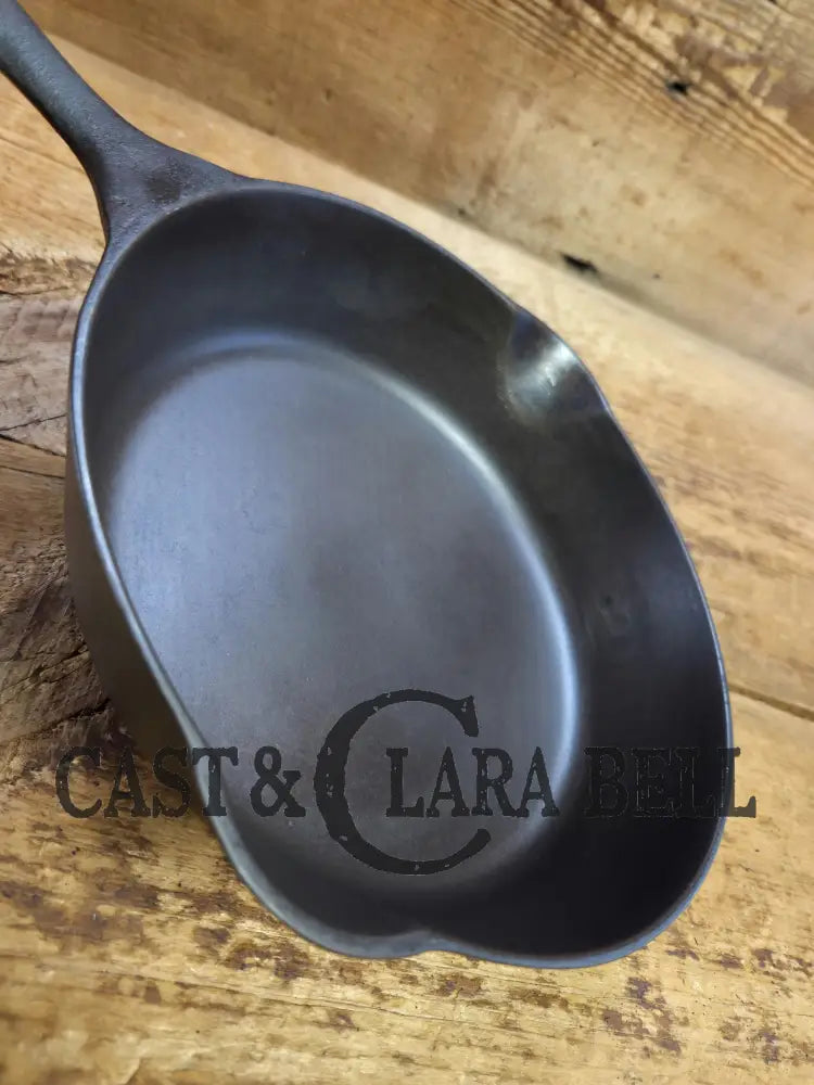 Elegant and hard working. You have to try one of these early 1900’s Lodge #5 Cast Iron Skillets Single Notch Raised 8