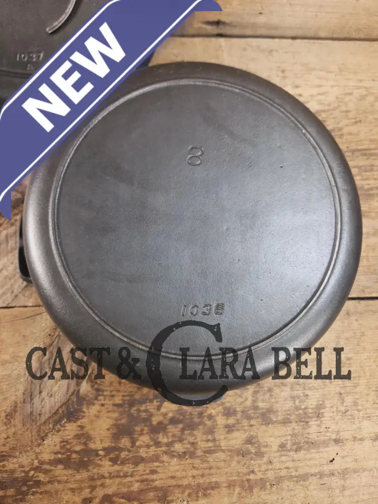 Elegant Griswoldβs Iron Mountain Series #8 Cast Iron Dutch Oven with Lid (1036/1037) Dutch Ovens Trivets & Kettles