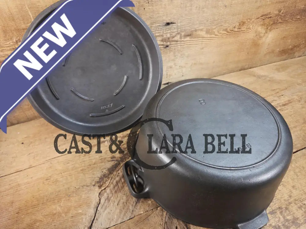 Elegant Griswoldβs Iron Mountain Series #8 Cast Iron Dutch Oven with Lid (1036/1037) Dutch Ovens Trivets & Kettles