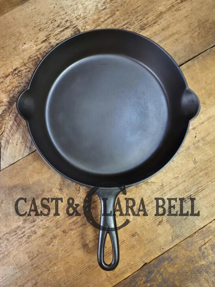 Fantastic first skillet or for the unusual collector. Unknown maker Raised #9 Cast Iron Skillet. Erie First series