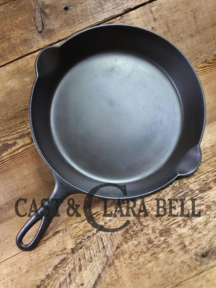 Fantastic first skillet or for the unusual collector. Unknown maker Raised #9 Cast Iron Skillet. Erie First series