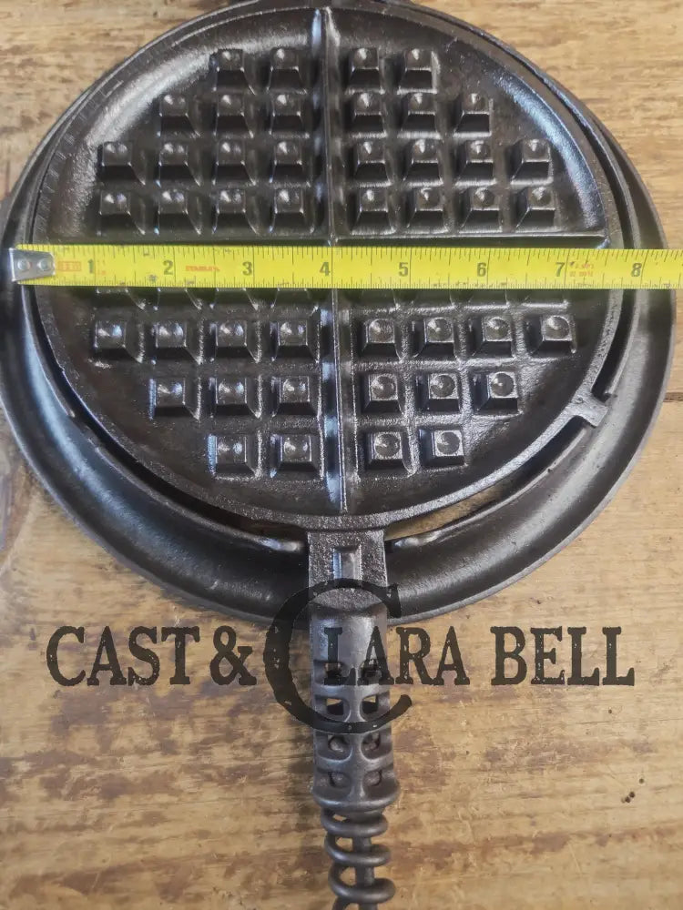 Fantastic gift idea! 1910’s fully restored Griswold No. 8 Waffle Iron (314 & 315) with (#327) Low Base. Ready to make