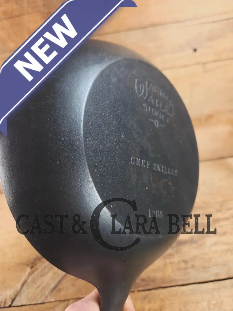 Fantastic gift idea! Hard to Find 1930’s Wagner Ware Sidney -O- ’Chef Skillet’ 1386. Restored and ready to use! Skillet