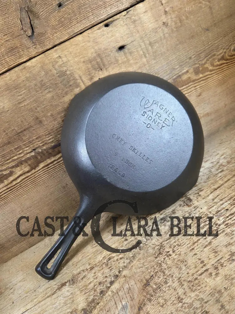 Fantastic gift idea! Hard to Find 1930’s Wagner Ware Sidney -O- ’Chef Skillet’ 1386. Restored and ready to use! Skillet