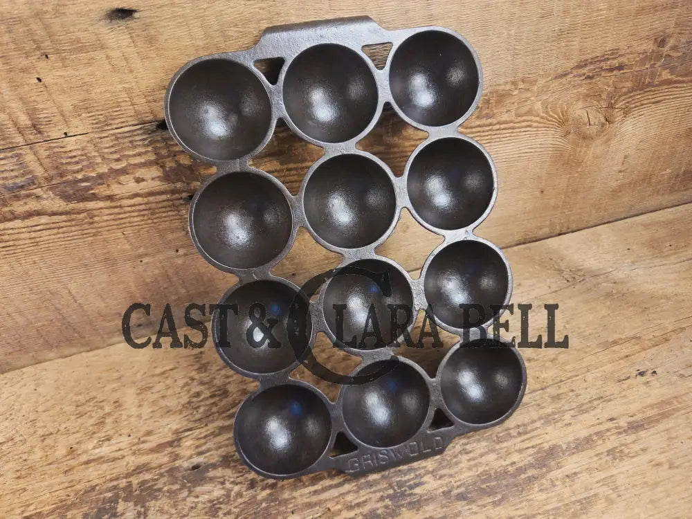 Fully Marked Griswold #9 Brownie Cake Pan 12 cup Erie PA USA Pat. No. 947. Restored and Ready to Use! Bakeware