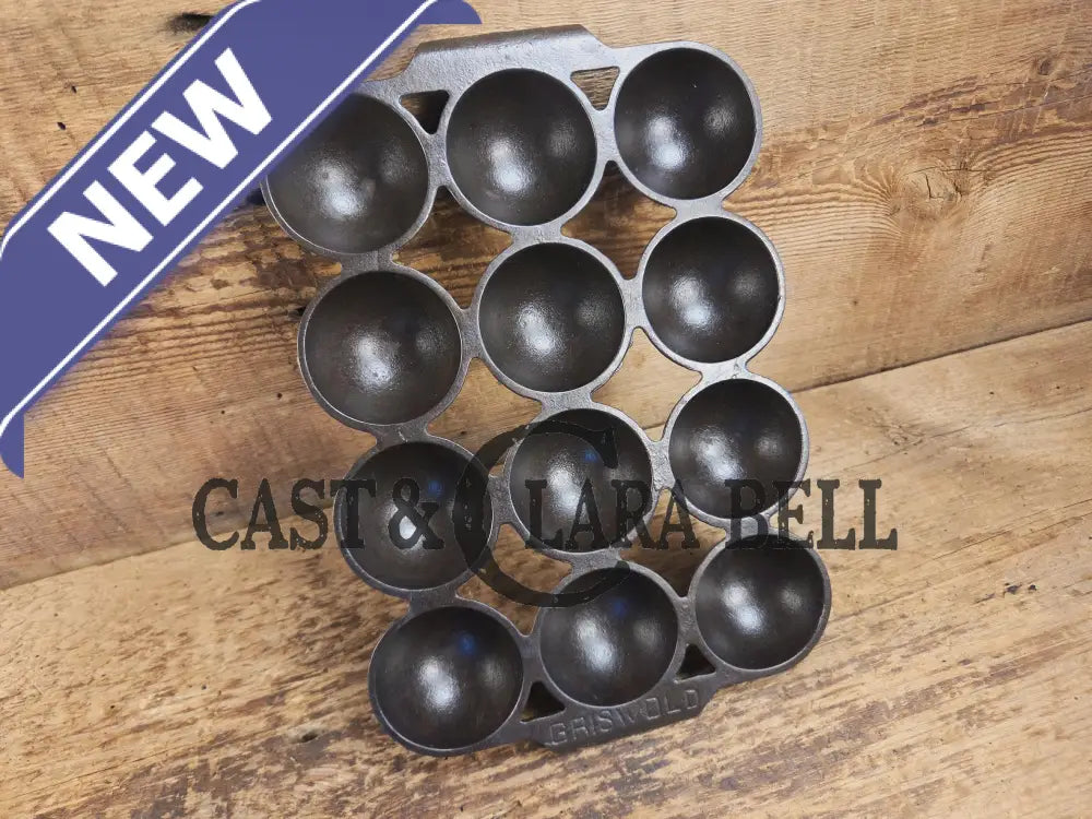 Fully Marked Griswold #9 Brownie Cake Pan 12 cup Erie PA USA Pat. No. 947. Restored and Ready to Use! Bakeware