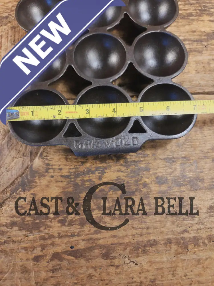 Fully Marked Griswold #9 Brownie Cake Pan 12 cup Erie PA USA Pat. No. 947. Restored and Ready to Use! Bakeware