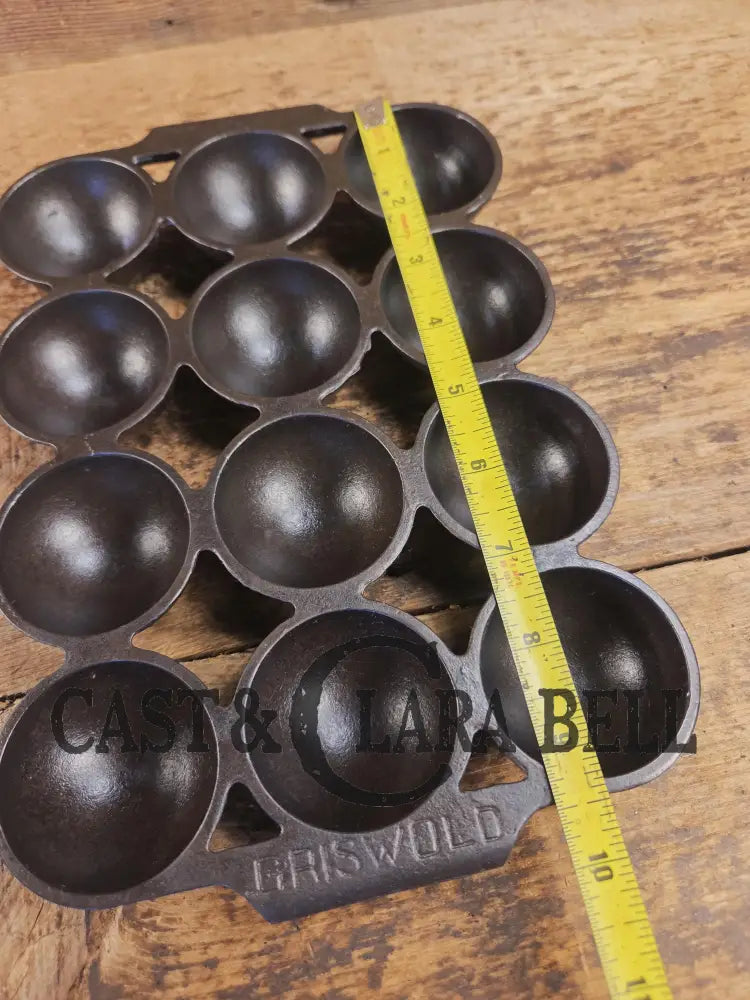 Fully Marked Griswold #9 Brownie Cake Pan 12 cup Erie PA USA Pat. No. 947. Restored and Ready to Use! Bakeware