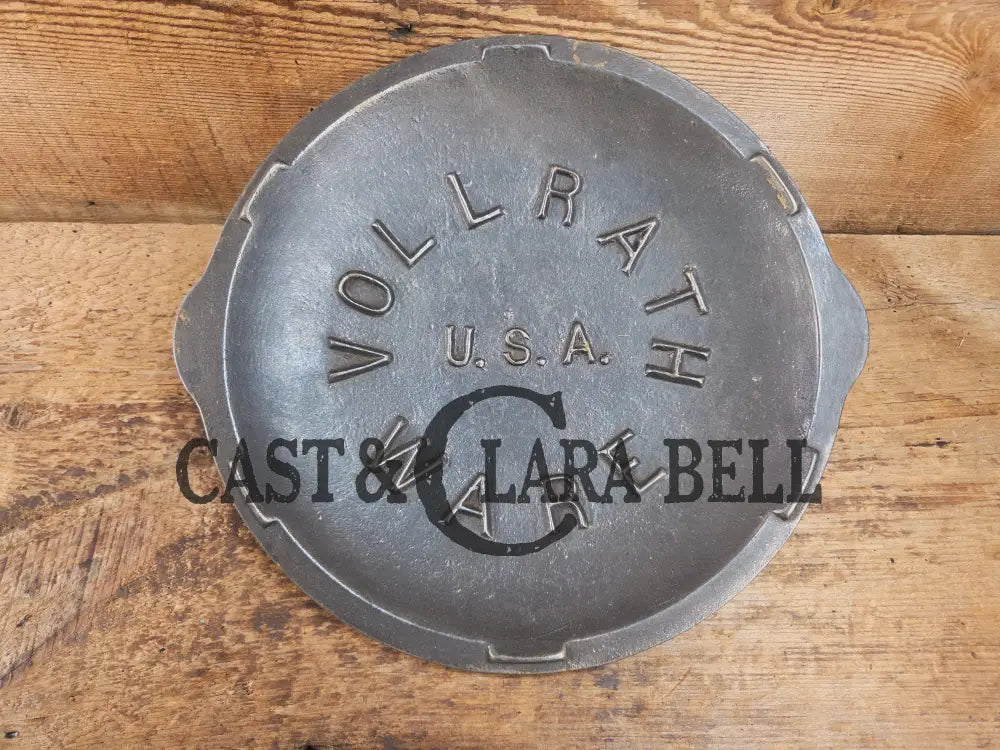 Fully marked Vollrath #8 Cast Iron Lid! Hard to find piece! Skillet